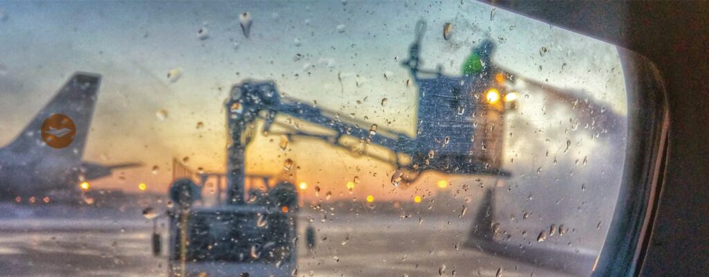 private jet de-icing